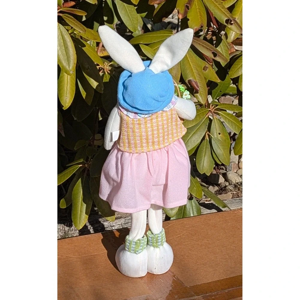 Set of 4 Easter Bunny Dolls‎ Cottagecore Farmhouse Spring Decor Rabbits Shelfsit